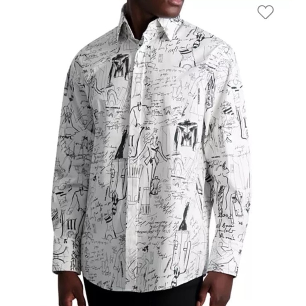 Karl Lagerfeld buttons up